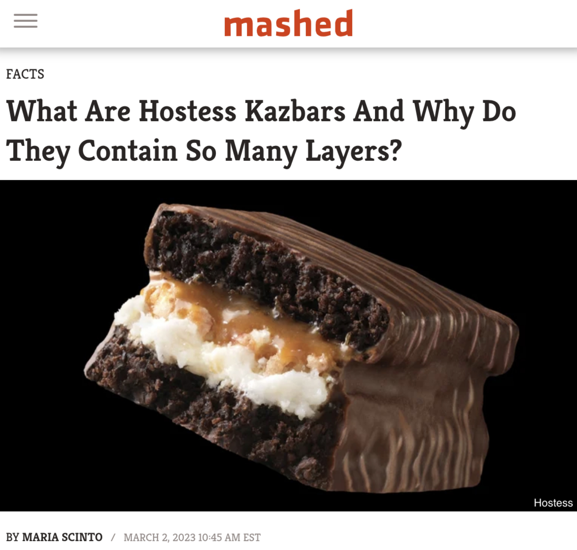 A screenshot from a news article of Kazbars.